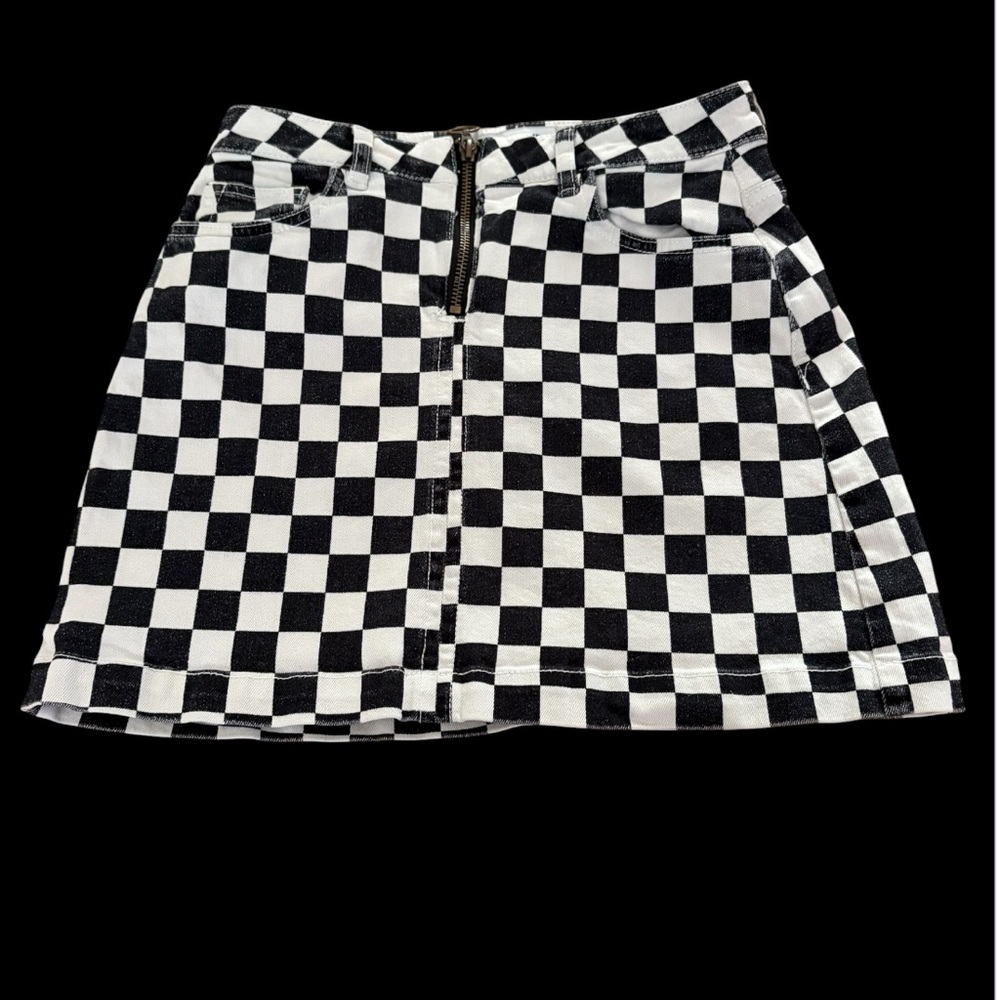 Urban Outfitters Checkered Black and White Women's Skirt